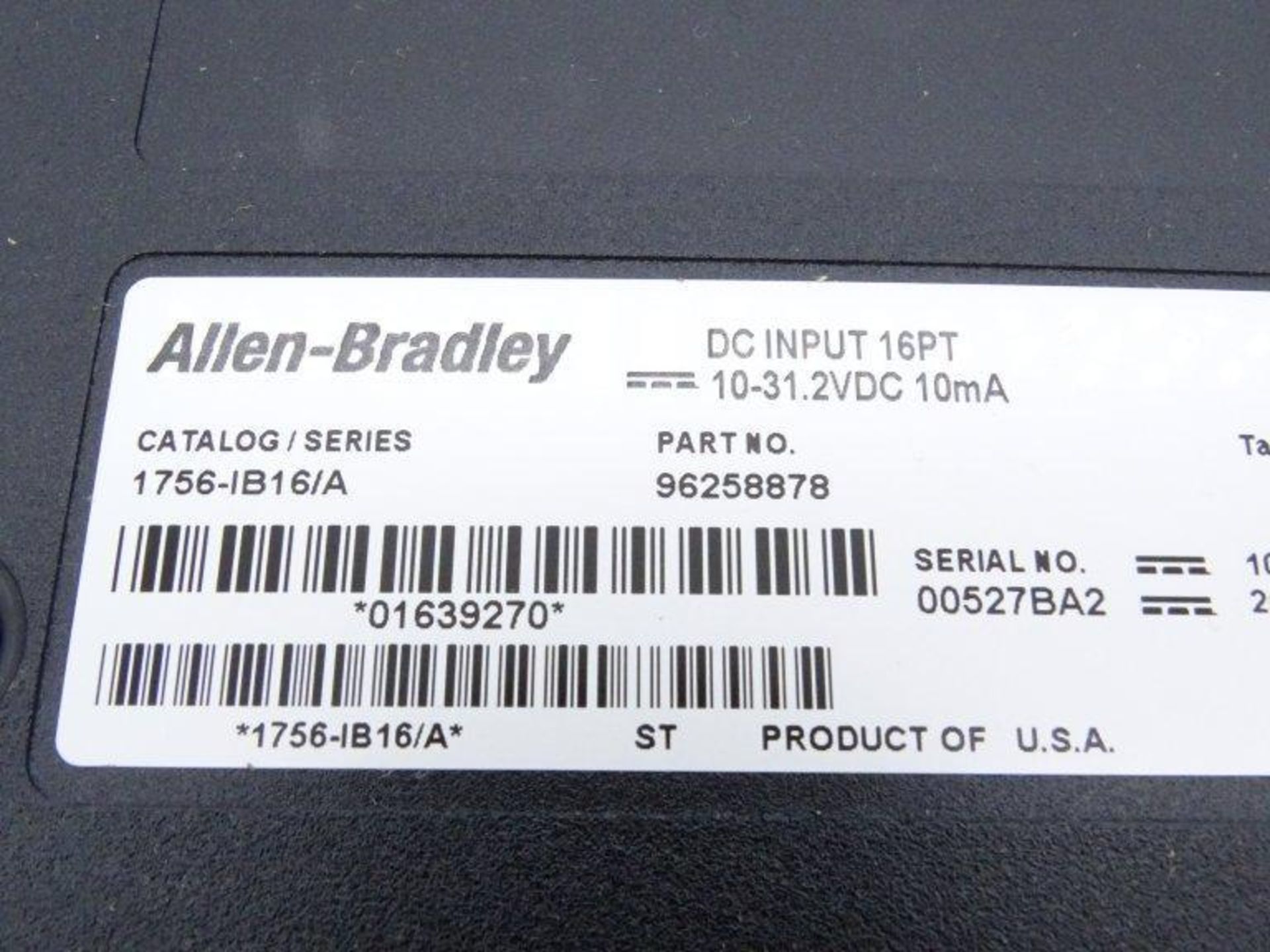 (10) ALLEN BRADLEY 1756-IB16 PLC Module - Image 3 of 3