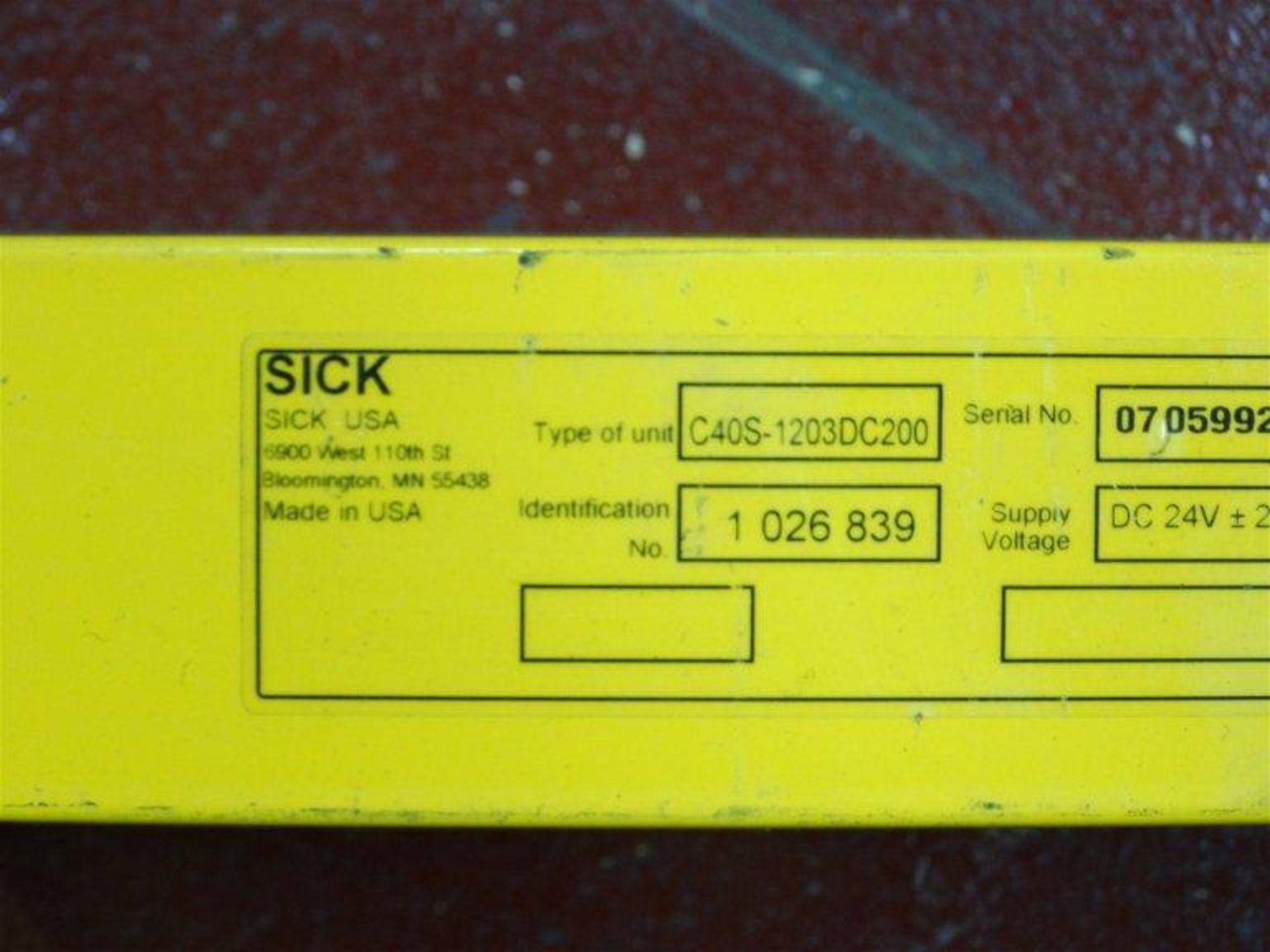 (1) SICK C40S-1203DC200 Sensor - Image 4 of 4