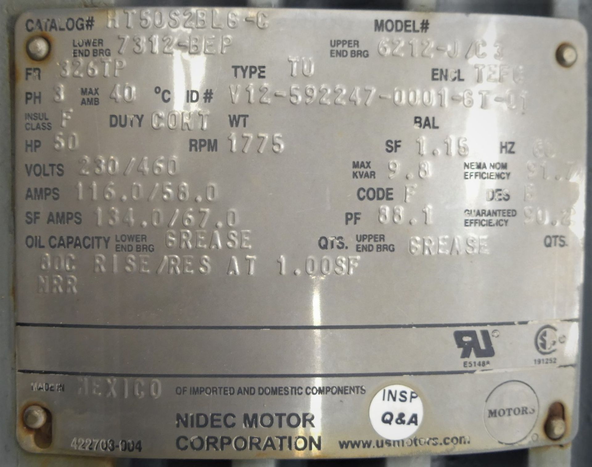 50 Horsepower Nidec Motor - Image 21 of 26