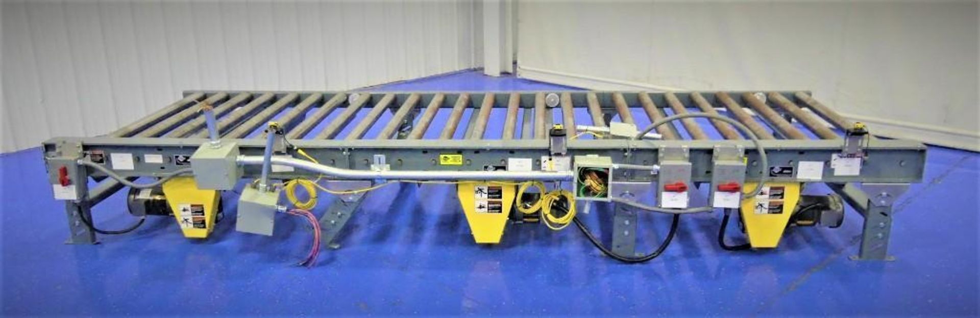 152"L x 65"W Chain Driven Roller Conveyor