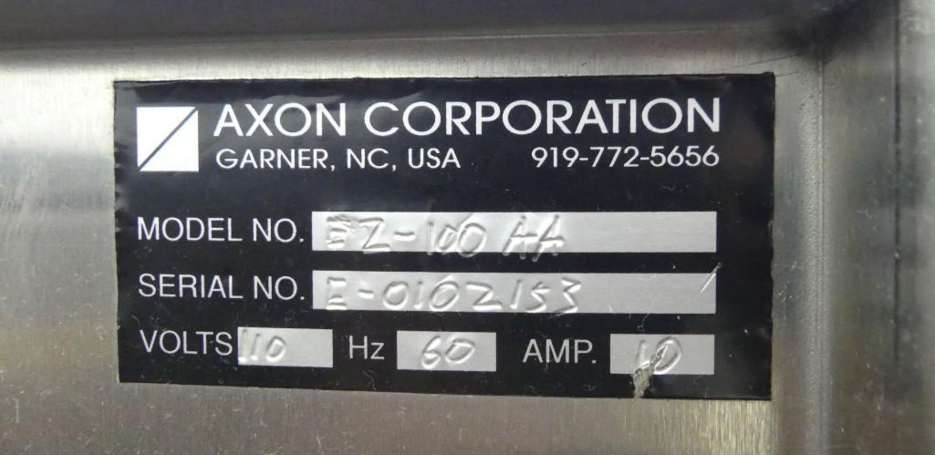 Axon EZ-100 Stainless Steel Sleeve Applicator with Marburg Industries Heat Tunnel - Image 14 of 41