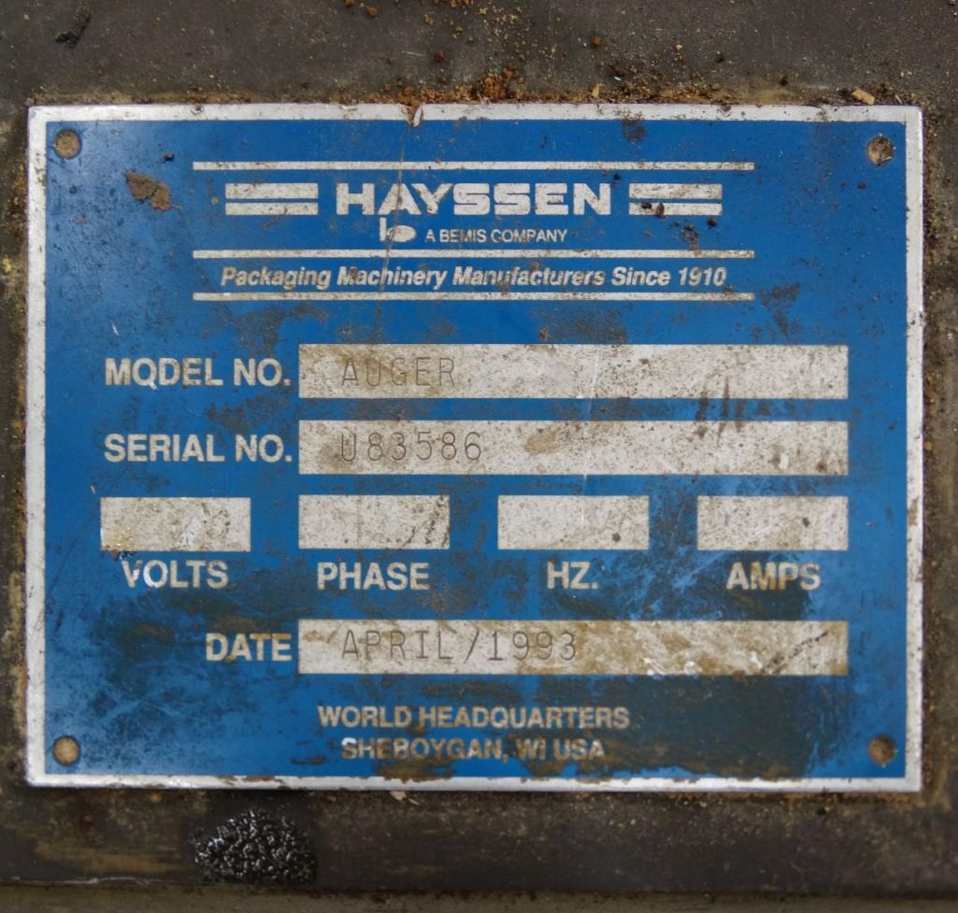 Hayssen Servo Upgraded Vertical Form Fill Seal - Image 8 of 8