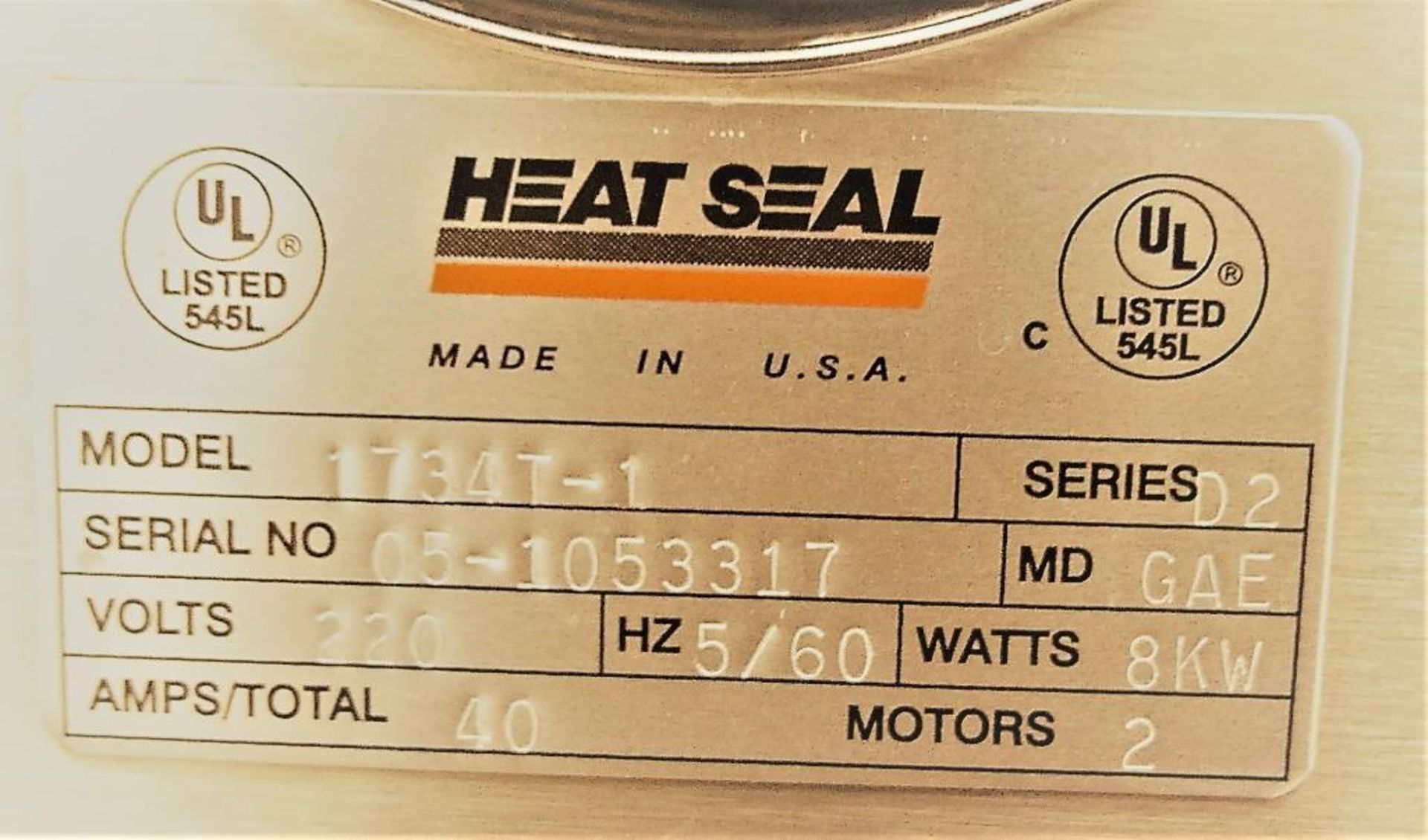 Heat Seal 8.5" Tall Aperture Heat Shrink Tunnel - Image 3 of 3