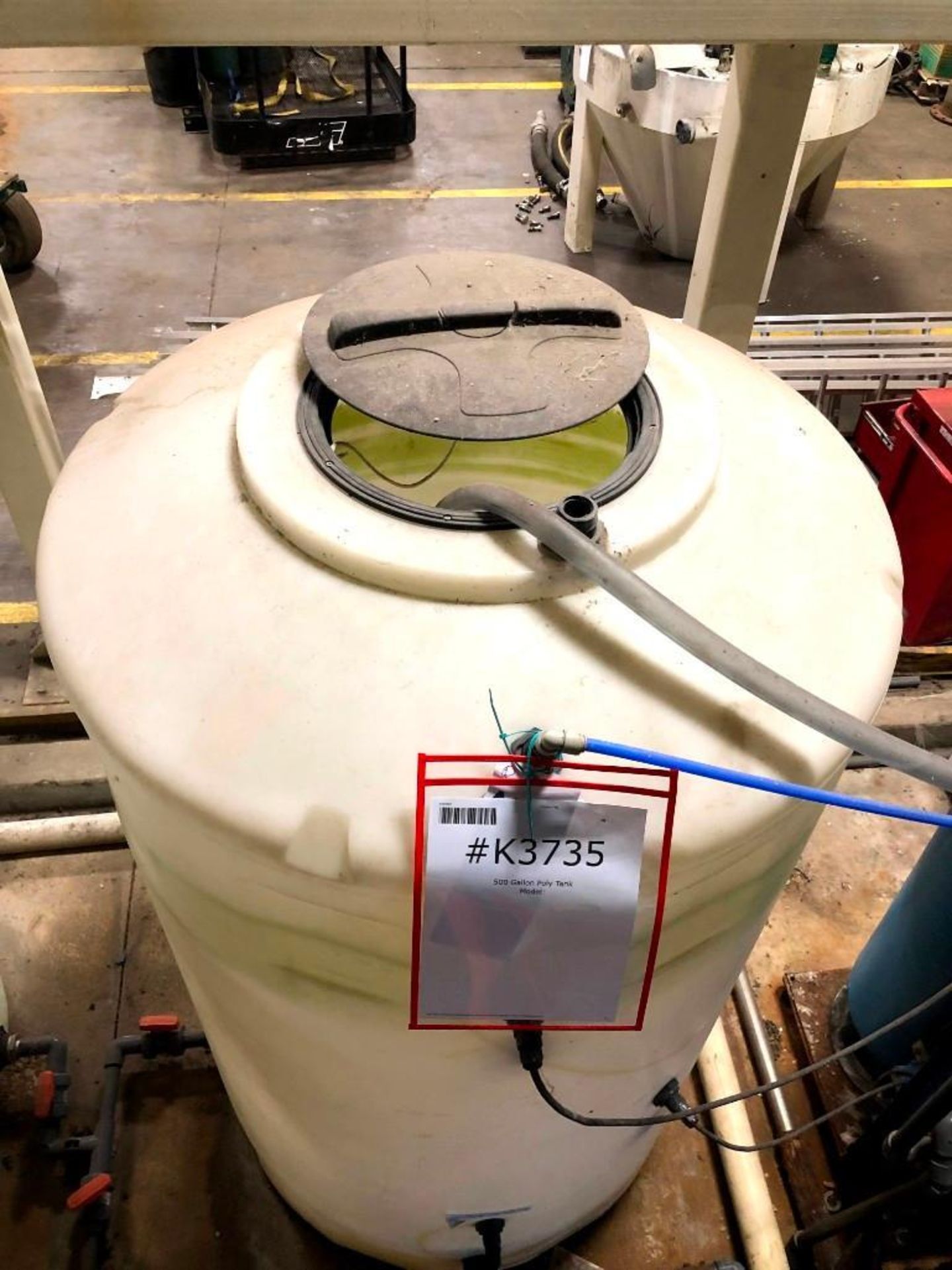 500 Gallon Chem-Tainer Polypropylene Tank - Image 3 of 3