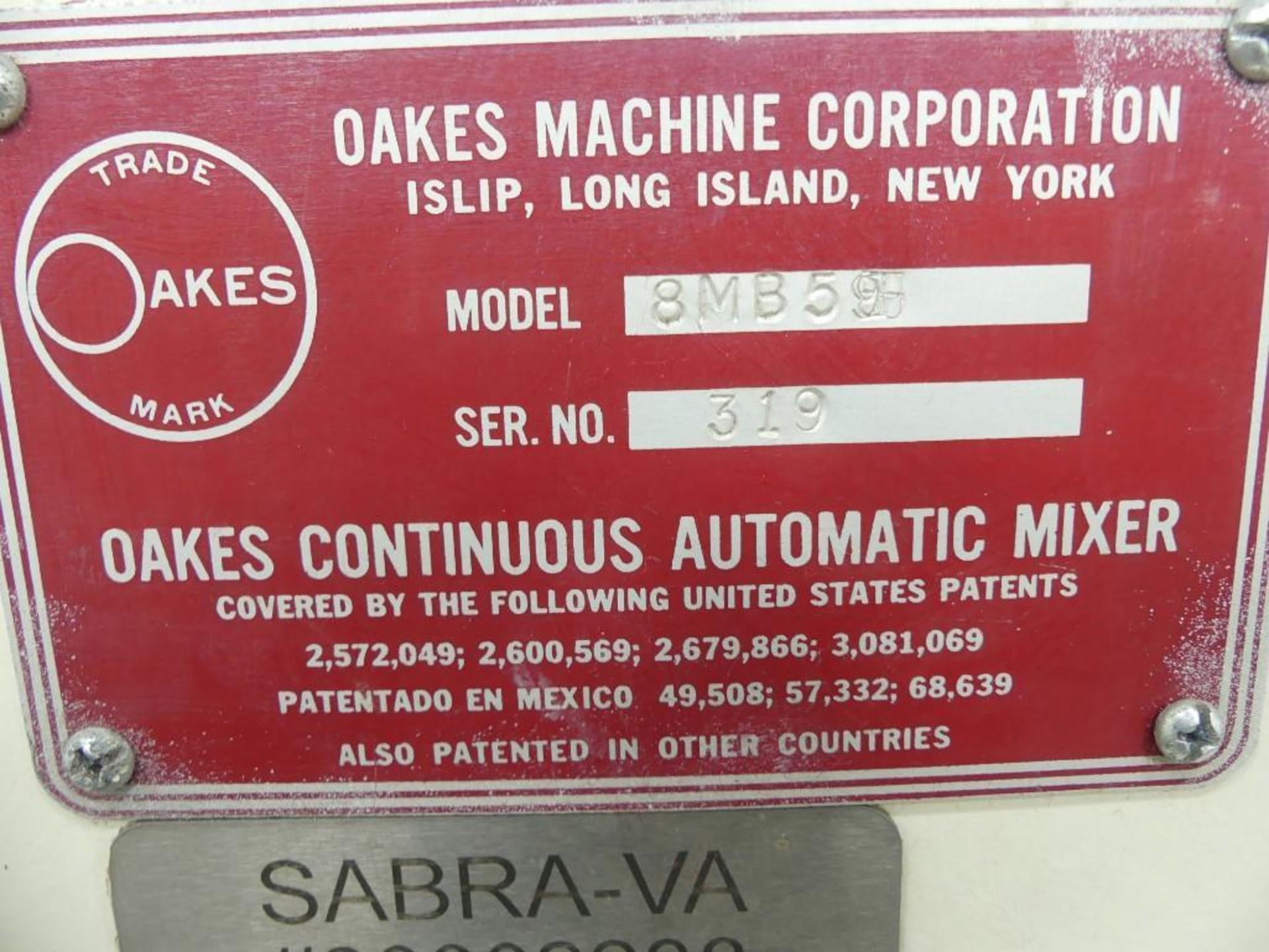 Oakes Machine Corporation 8MB59 Continuous Mixer - Image 16 of 18
