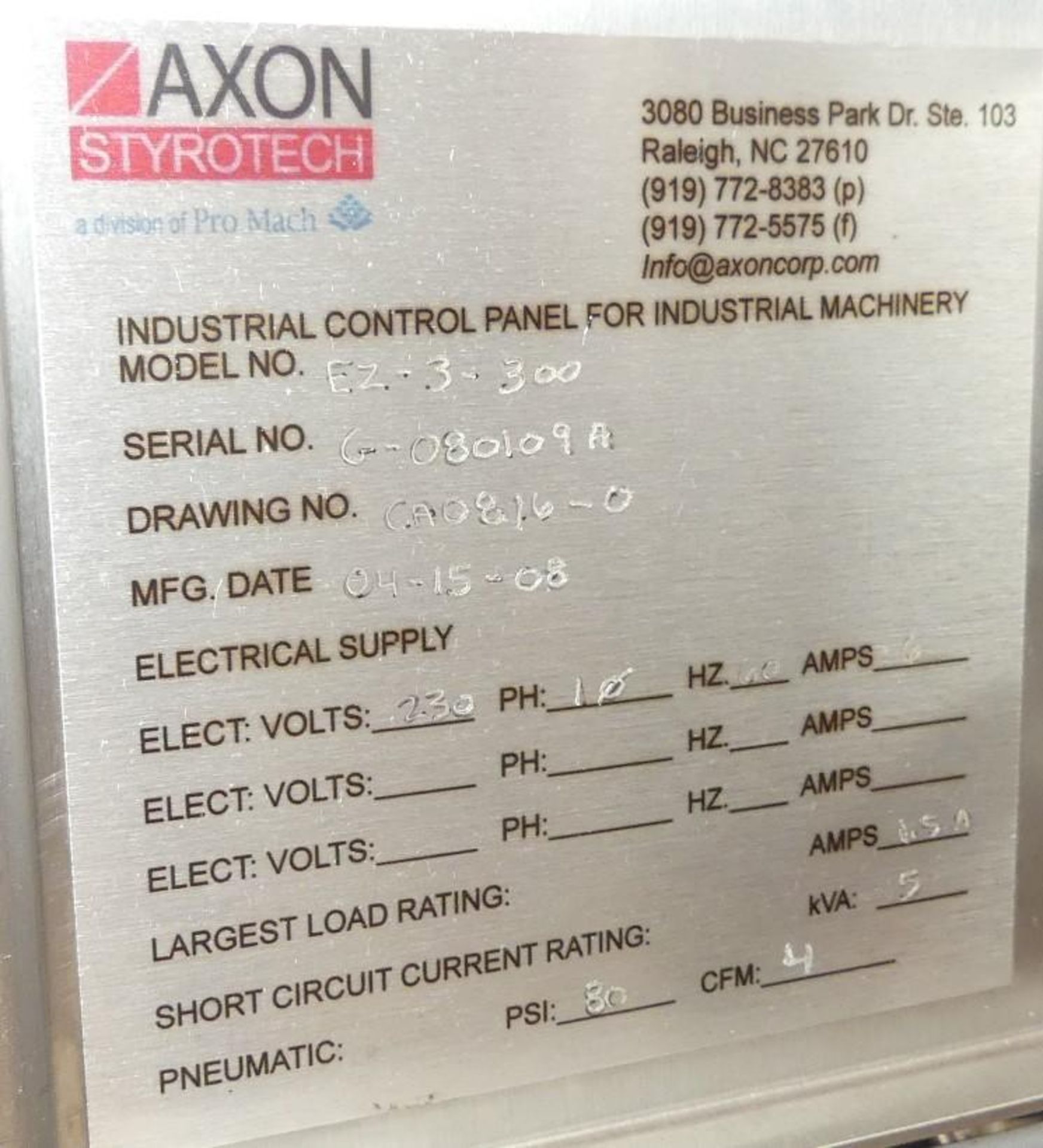 Axon EZ-3-300 Shrink Sleeve Applicator System - Image 18 of 20