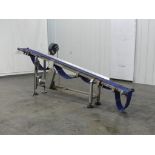 122.5" x 8" Incline Plastic Mat-Top Conveyor
