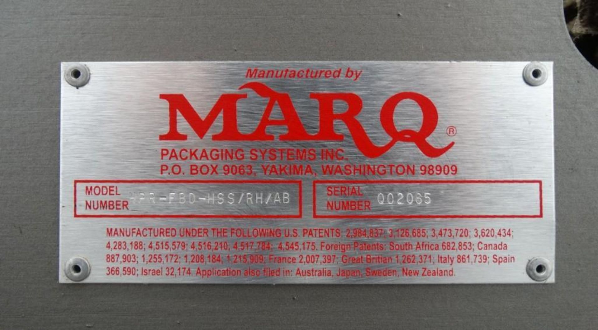 MARQ HPR-FBD-HSS/RH/AB Glue and Tape Case Sealer - Image 17 of 17