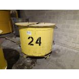 250 Gallon Single Wall Stainless Steel Flat bottom tank with 2" outlet