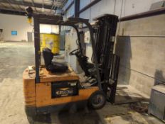 Toyota 5FBE18 Sit Down Electric Forklift with SCR 100 Battery Charger