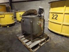 100 Gallon Single Wall Stainless Steel Tank With Agitation
