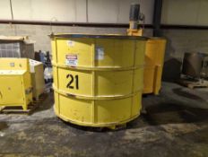 1300 Gallon Single Wall Stainless Steel Flat Bottom Tank with 2