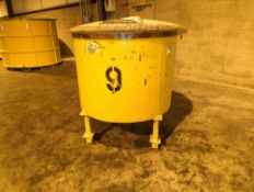 250 Gallon Single Wall Stainless Steel Flat bottom tank with 2