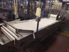 Band Driven Roller Conveyor Inspection Area with Reject Conveyor