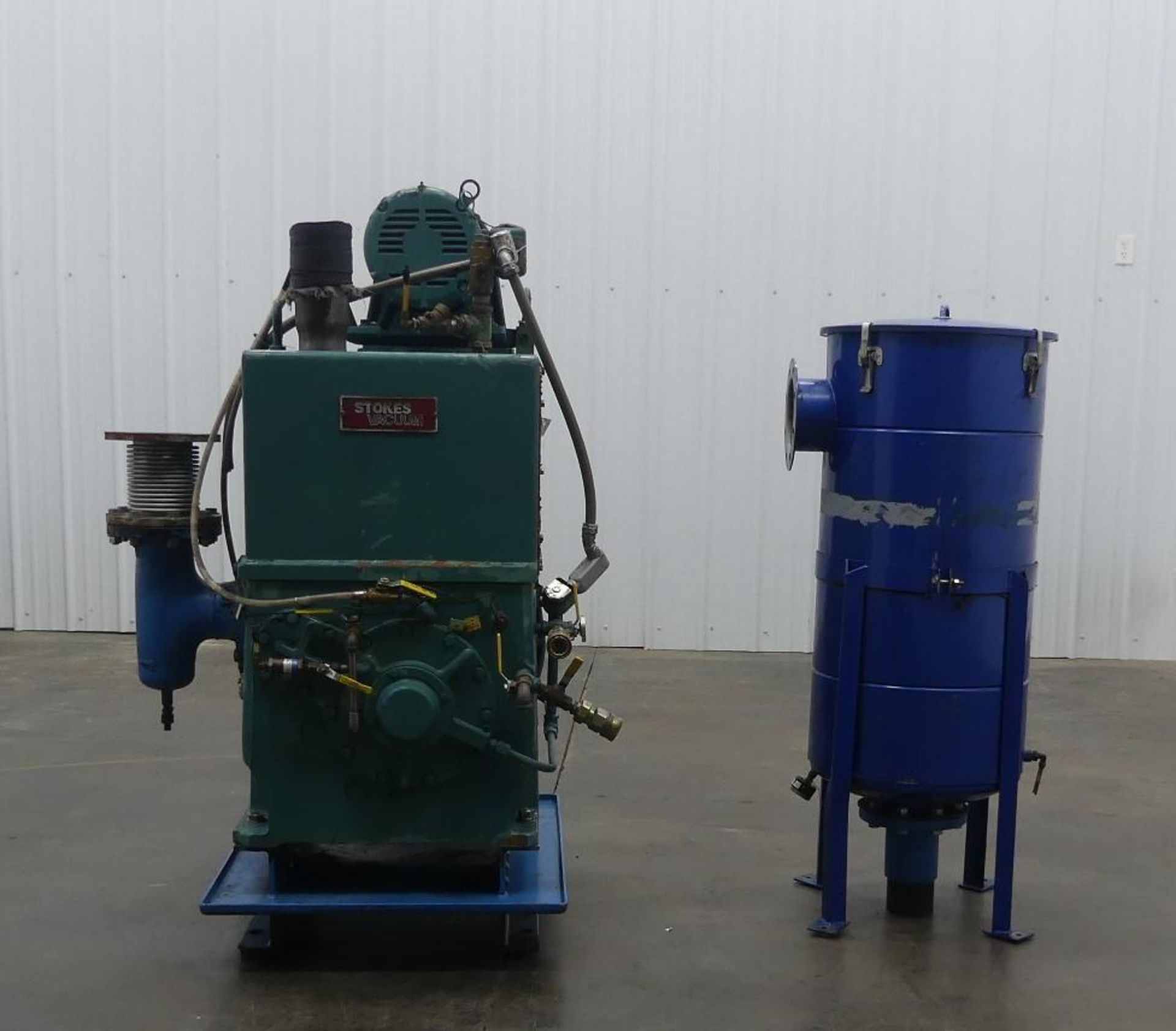 Stokes Vacuum Pump with 15 Horsepower Baldor Motor