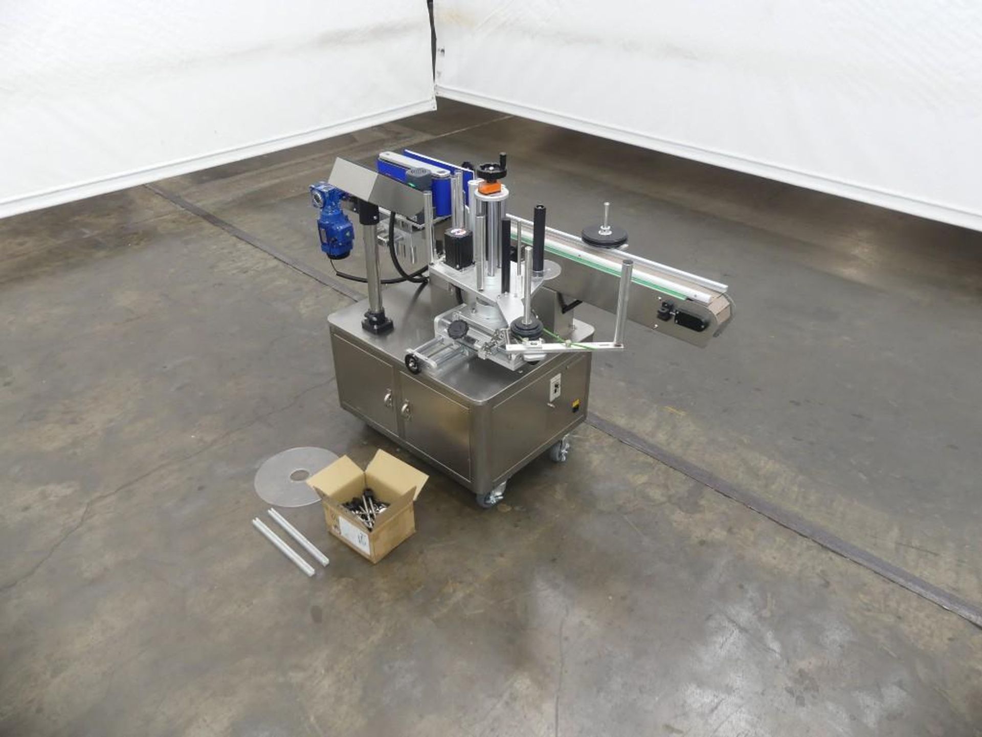 Stainless Steel Wraparound Glue Labeler with 4 Inch Wide x 78 Inch Long Conveyor - Image 4 of 40