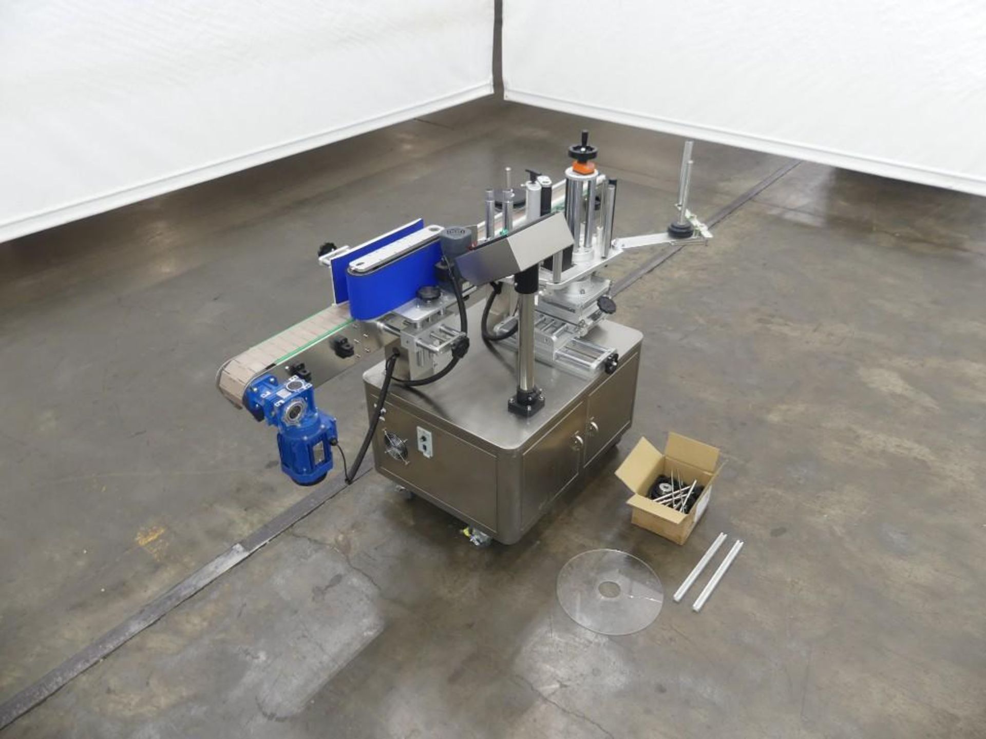 Stainless Steel Wraparound Glue Labeler with 4 Inch Wide x 78 Inch Long Conveyor - Image 3 of 40