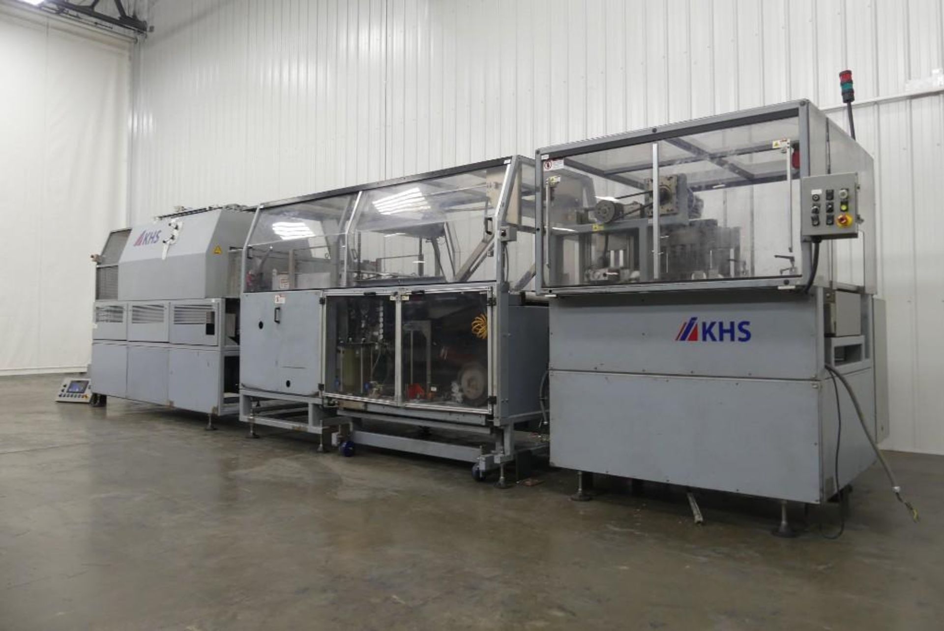 KHS PTS-1000 Double Stacker and SW-35 Tray Bundler