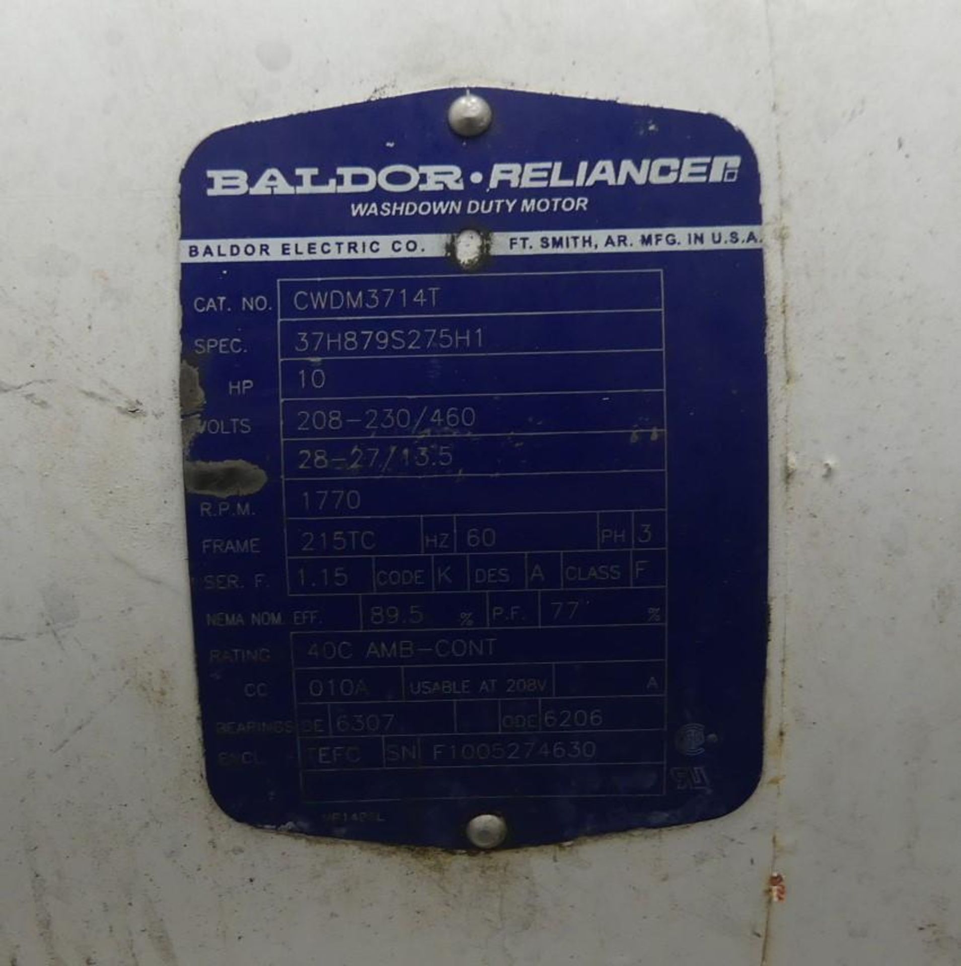 Baldor Motor with Crepaco Positive Displacement Pump - Image 7 of 7