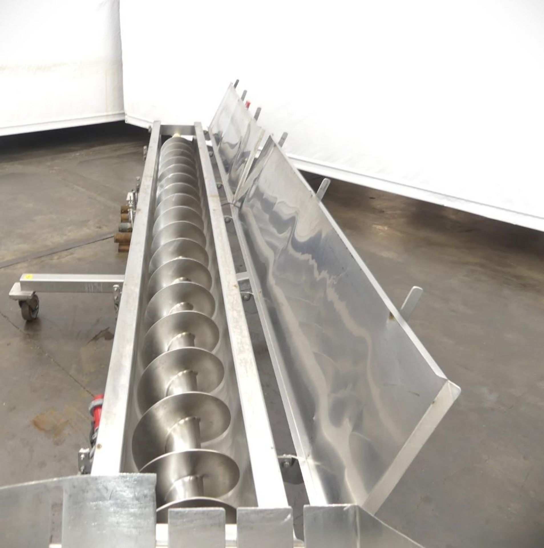 SS Trough Auger Conveyer 217"Long x 70" Wide - Image 6 of 15