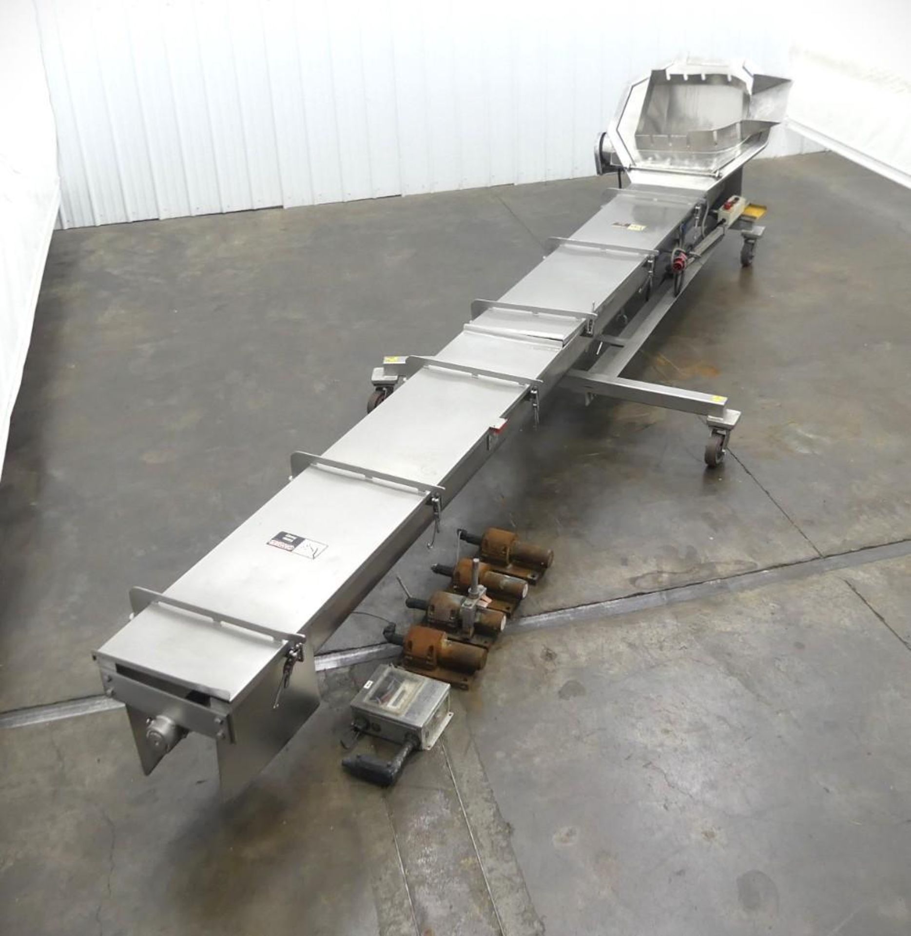 SS Trough Auger Conveyer 217"Long x 70" Wide - Image 2 of 15