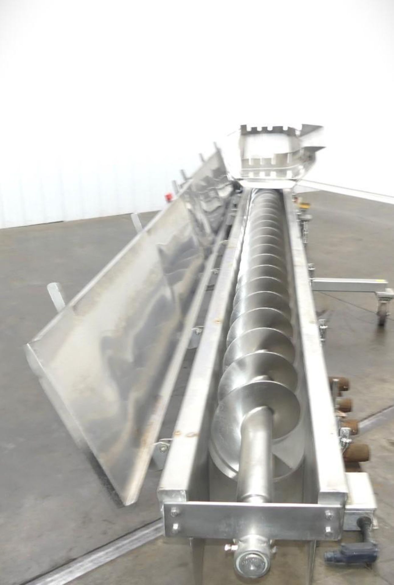 SS Trough Auger Conveyer 217"Long x 70" Wide - Image 8 of 15