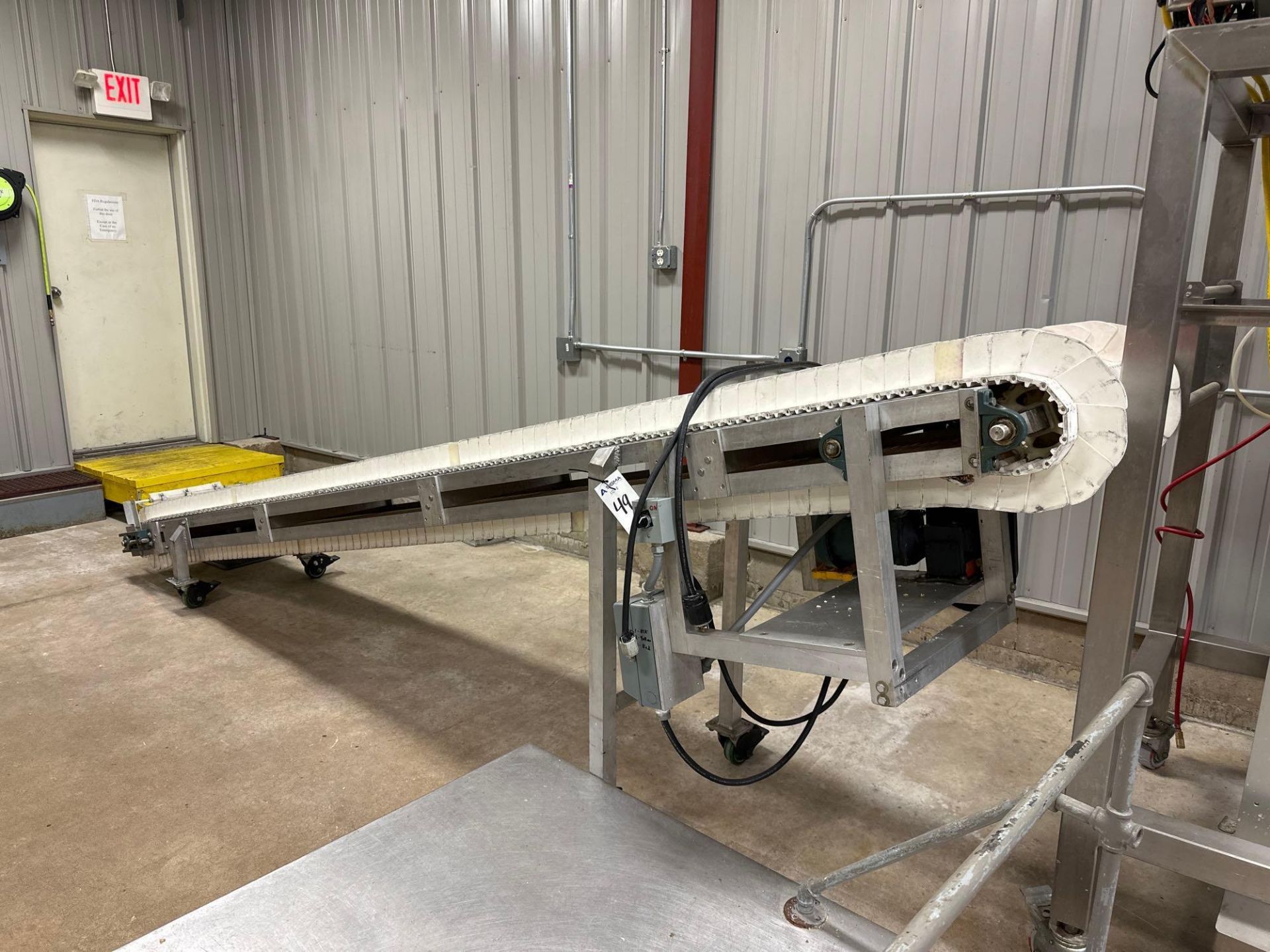 15' Tabletop Belt Incline Conveyor