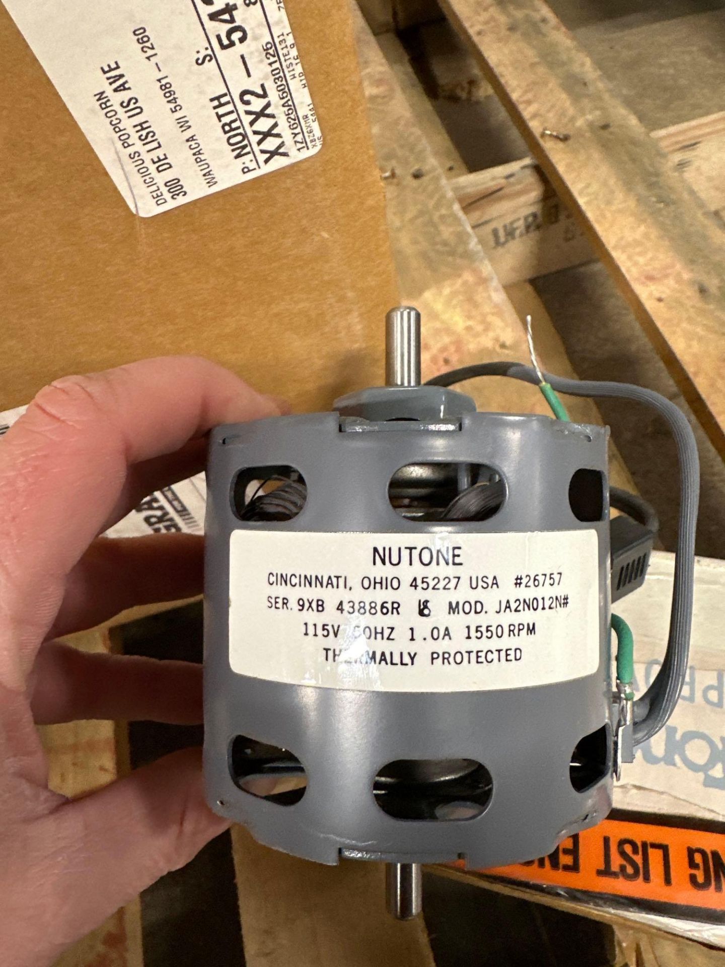 New Nutone Motor