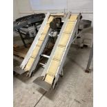Dual 24" Accumulation Tables with 64" Cleated Incline Conveyers