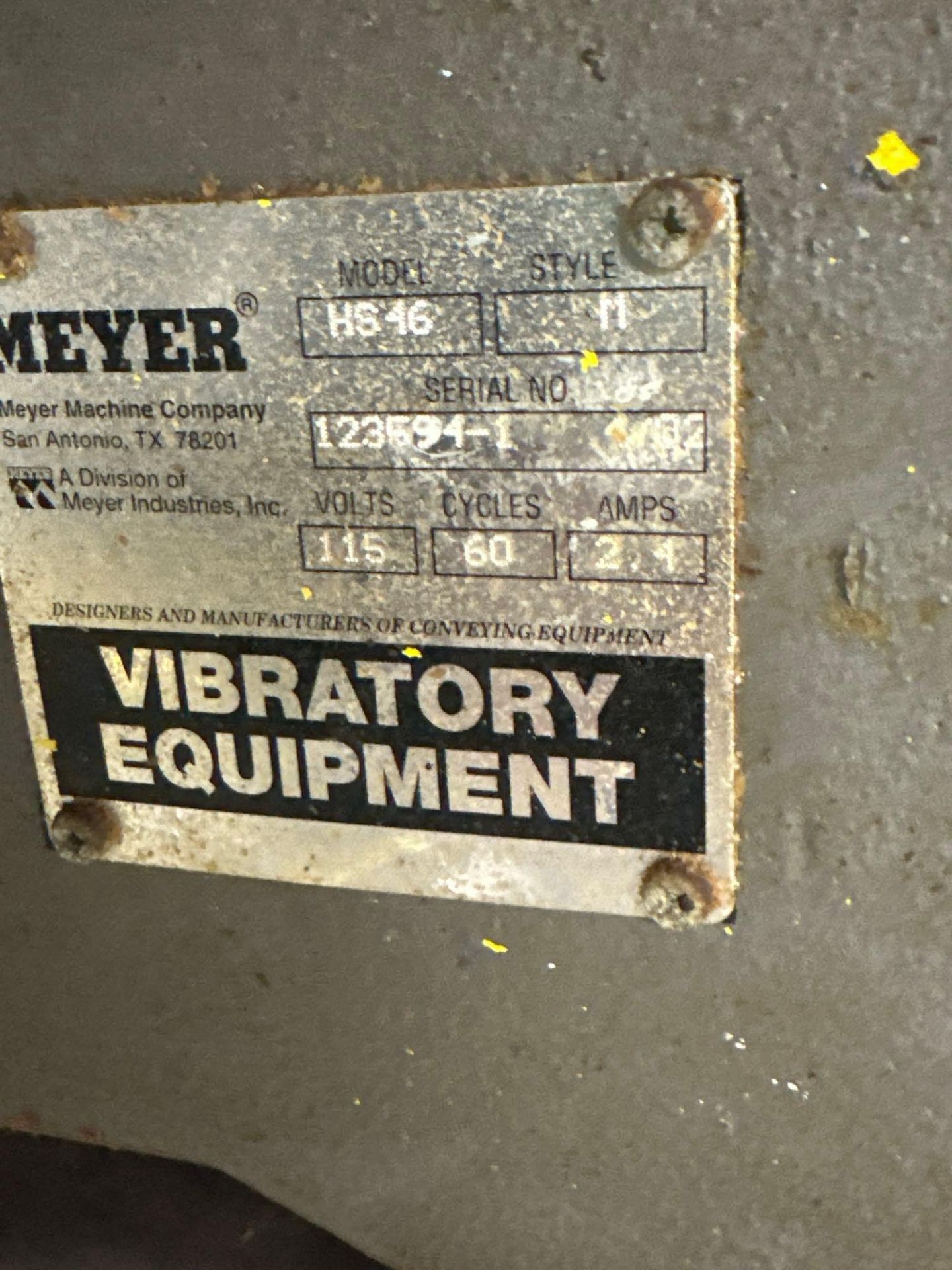 Meyer HS46 42"L x 13.75"W Stainless Steel Vibratory Feeder - Image 2 of 7