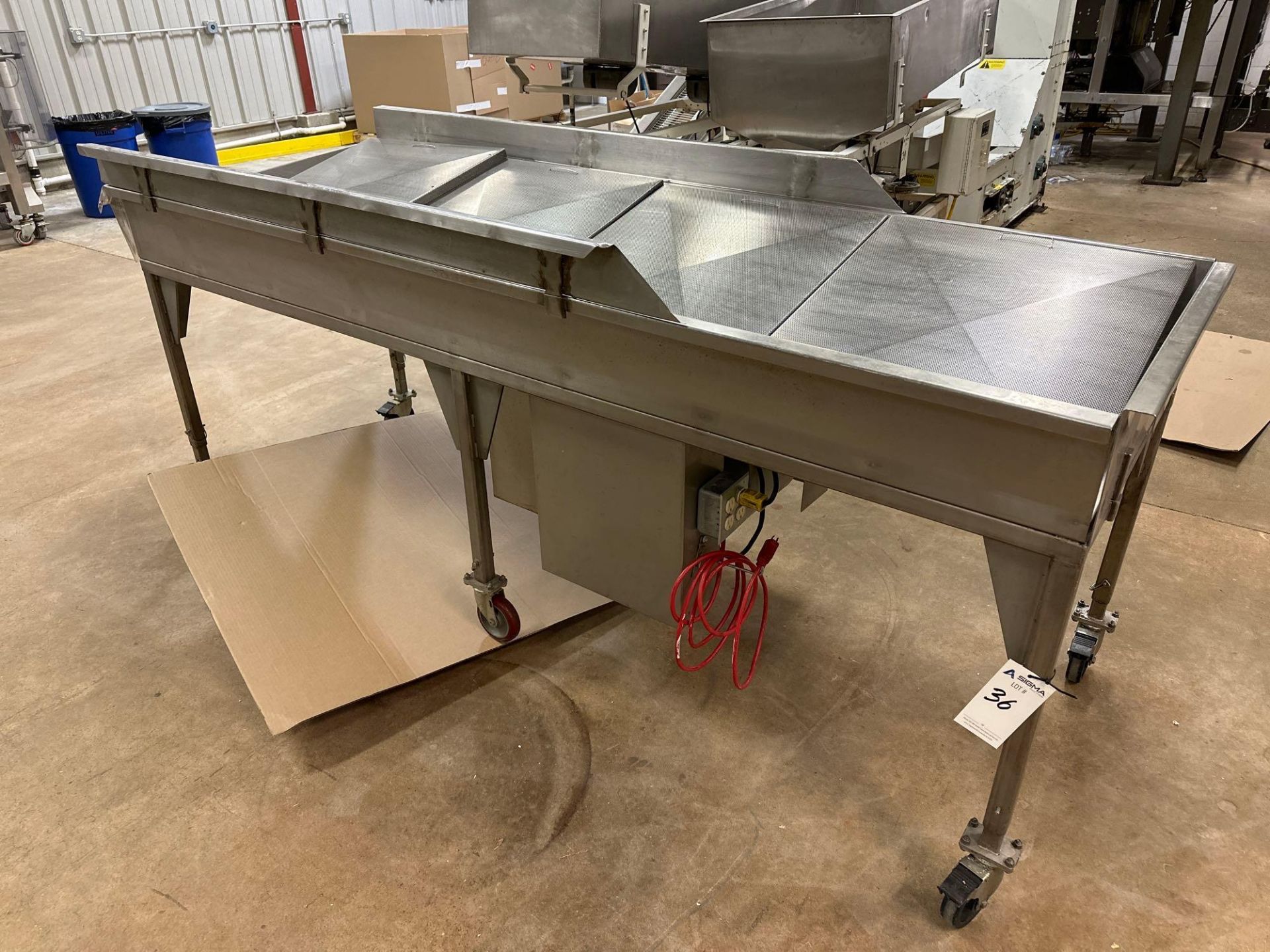 96" x 33" Stainless Steel Cooling Table