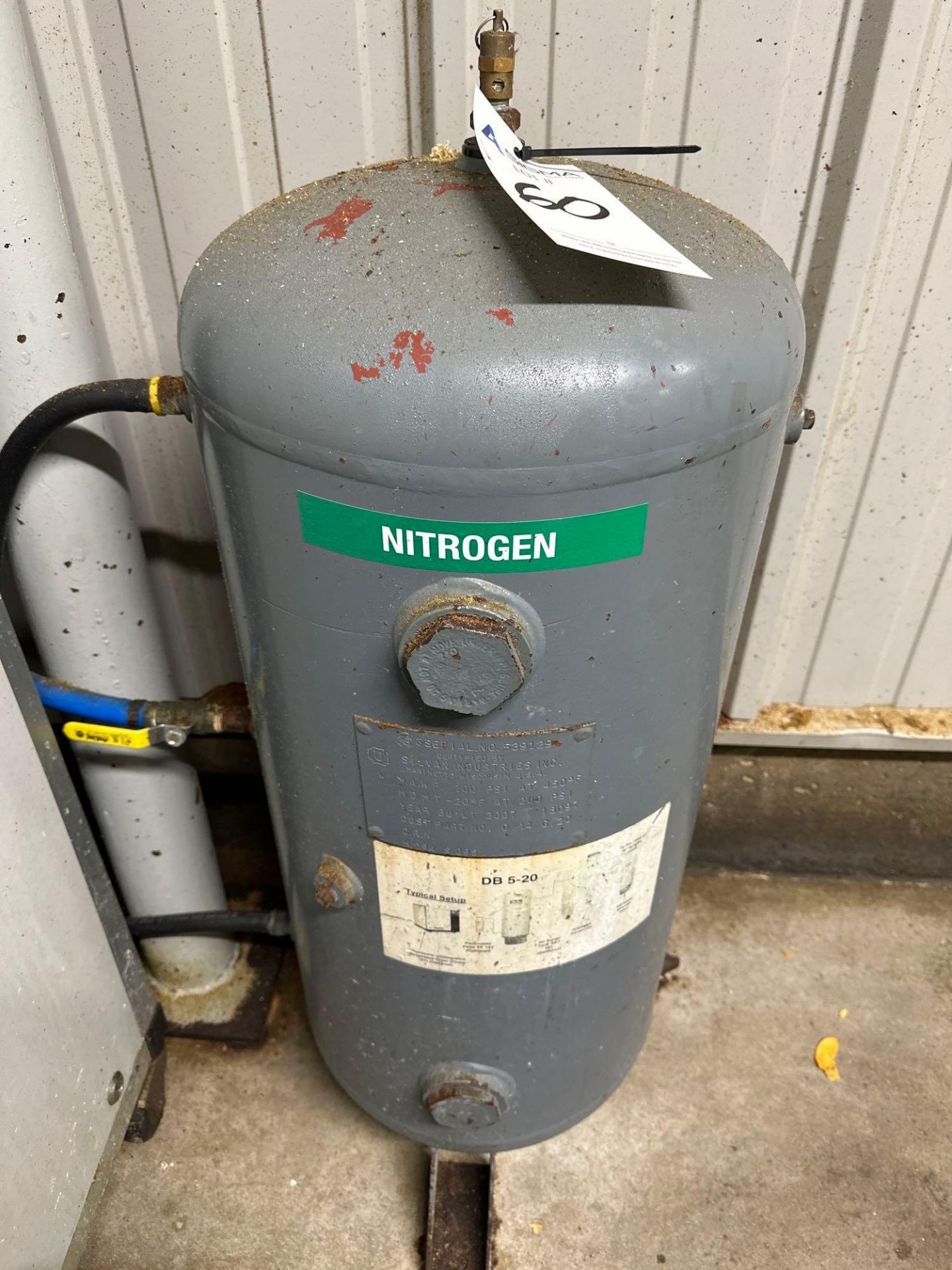 Parker DB 5-20 Nitrogen Storage Tank