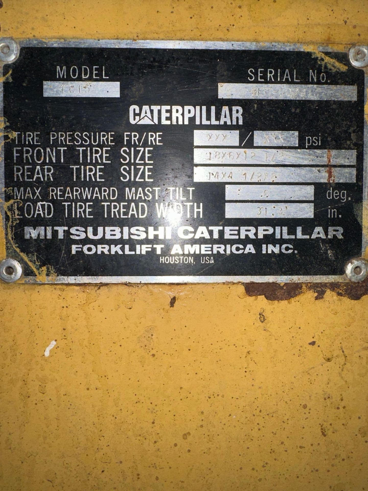 Caterpillar Forklift model EC15 - Image 12 of 12