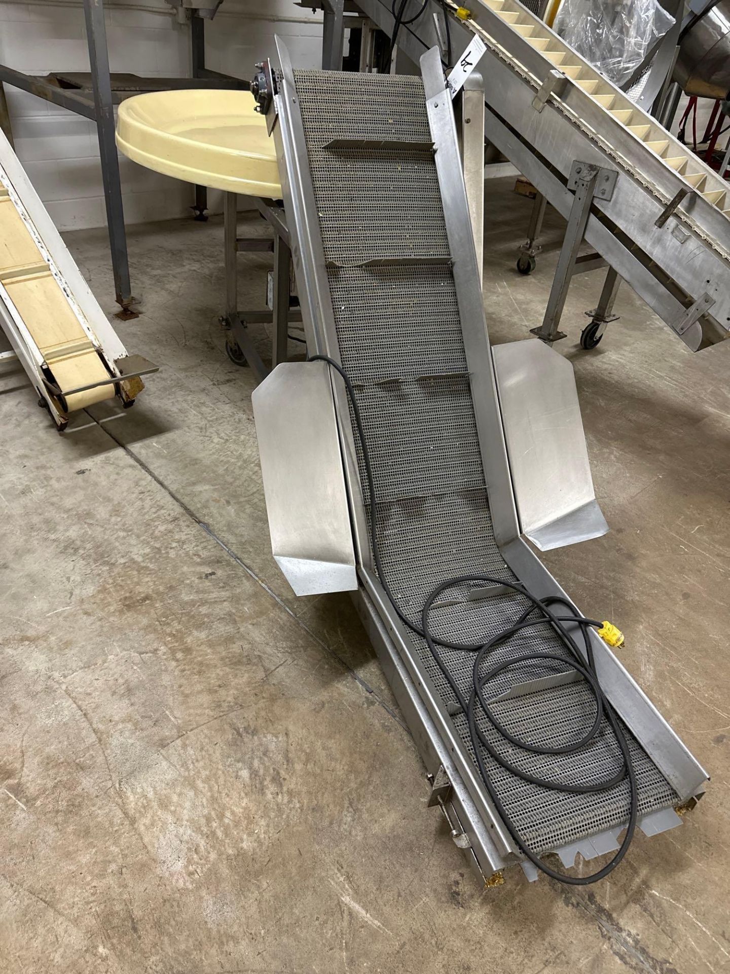 Incline Conveyer with Sorting Table