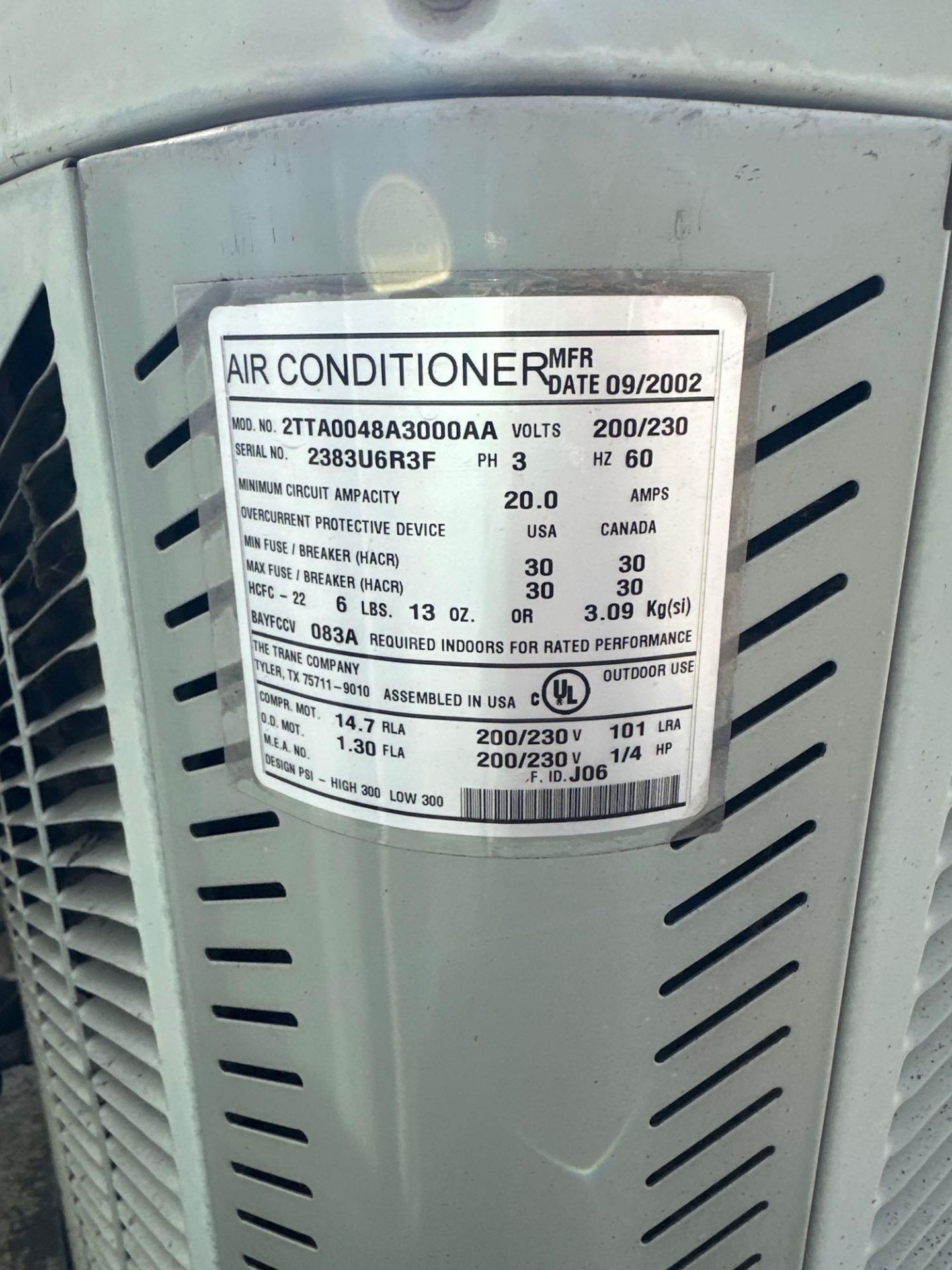 Trane Air Condition Unit - Image 4 of 6