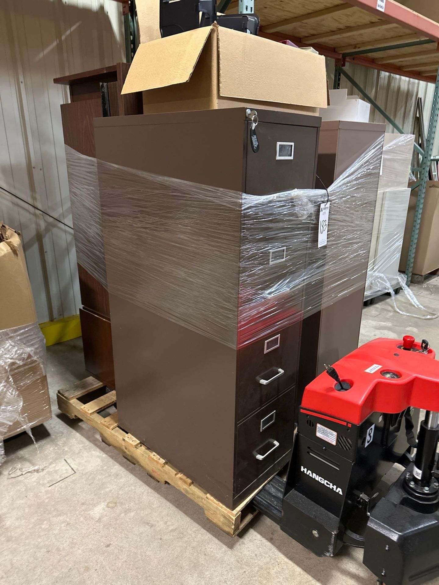 Pallet of Metal Filing Cabinets