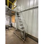 Metal Step Ladder on wheels