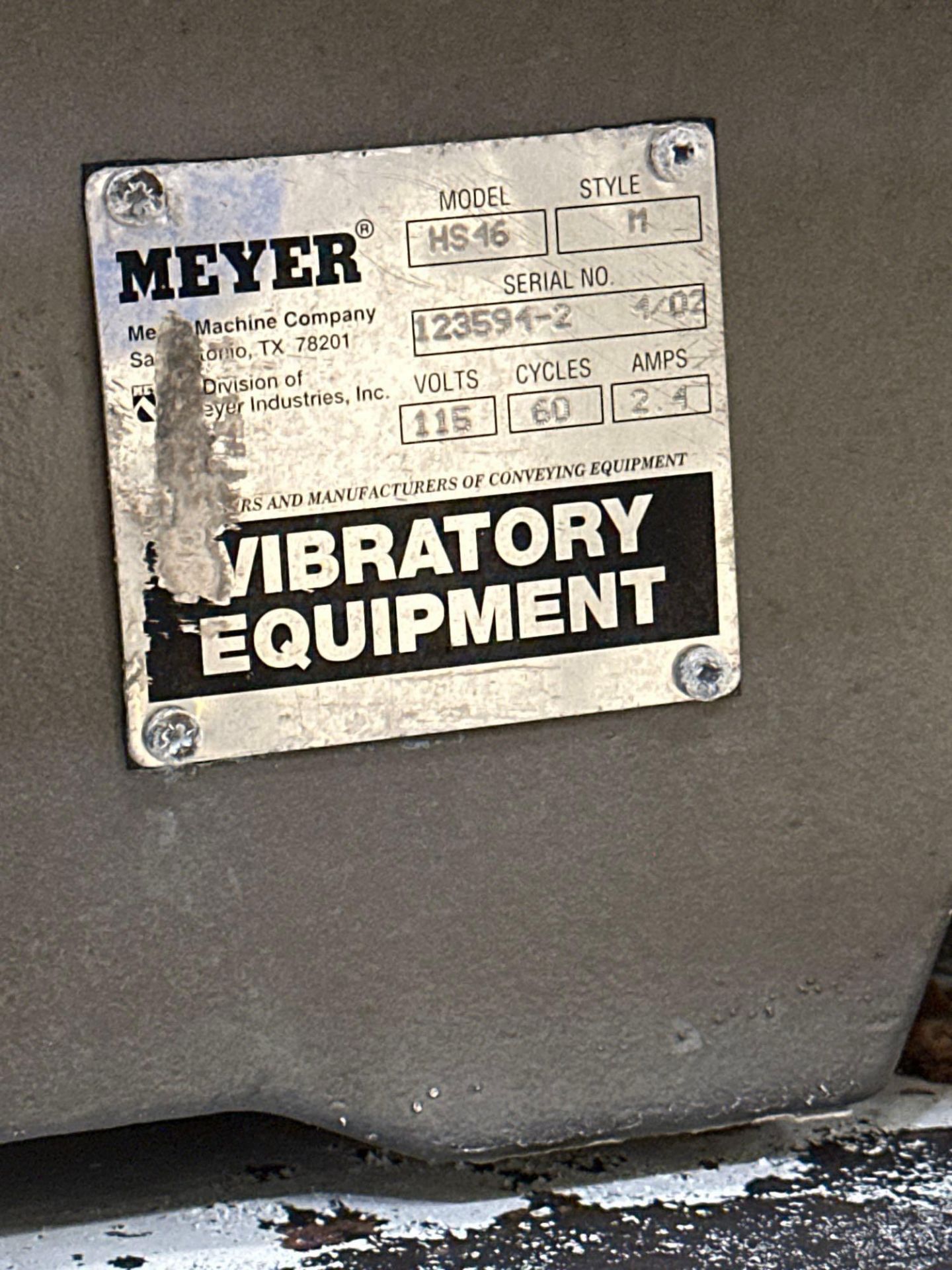 Meyer HS46 42" x 14" Stainless Steel Vibratory Conveyor - Image 5 of 6