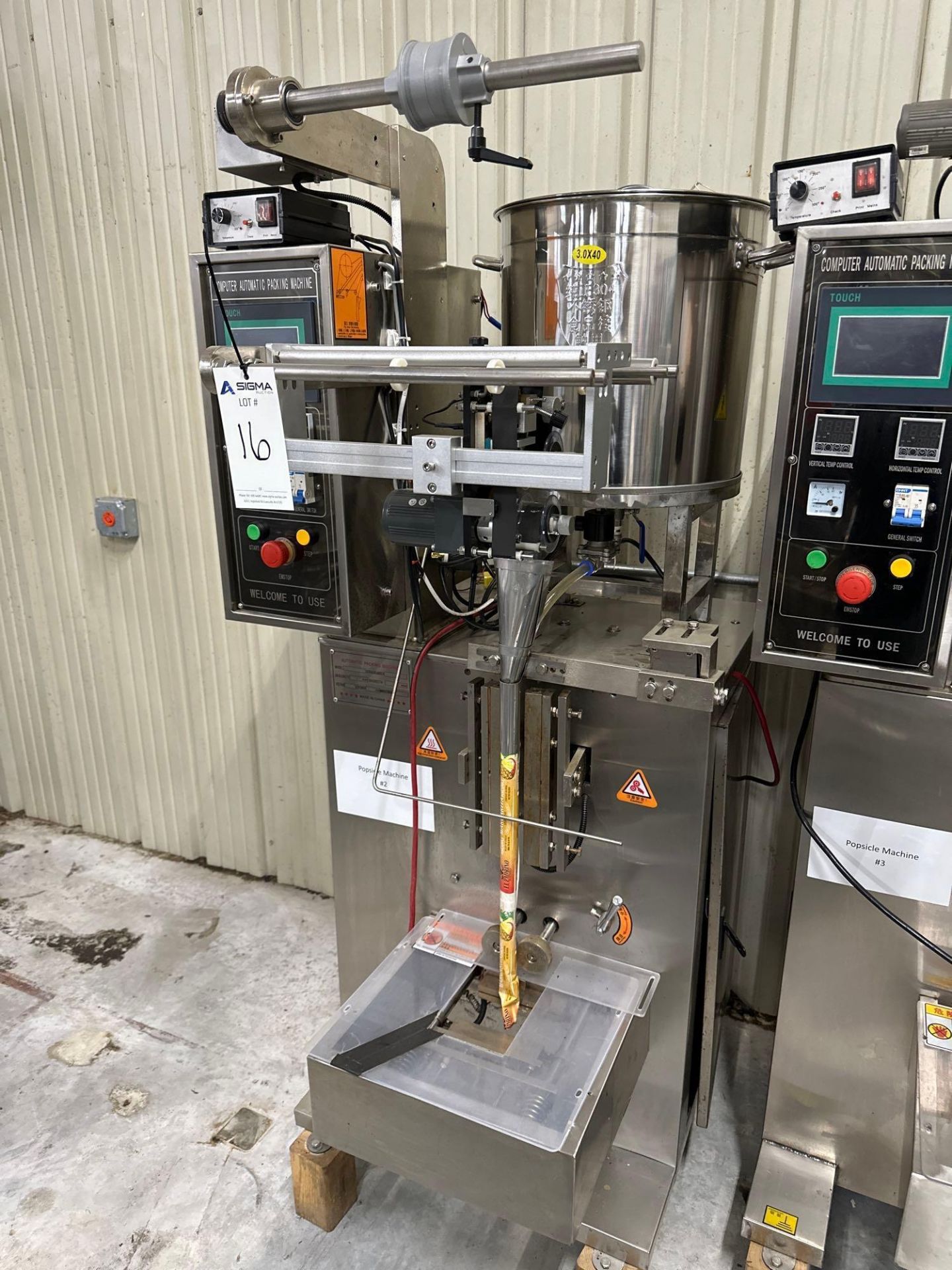 THB5-J320C1-Z Stainless Steel Liquid And Paste VFFS System