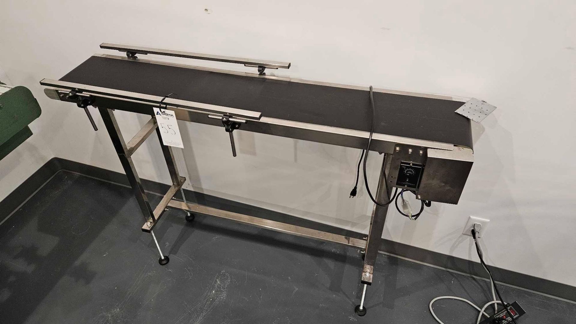 56.5"L x 9"W Belt Conveyor - Image 3 of 5