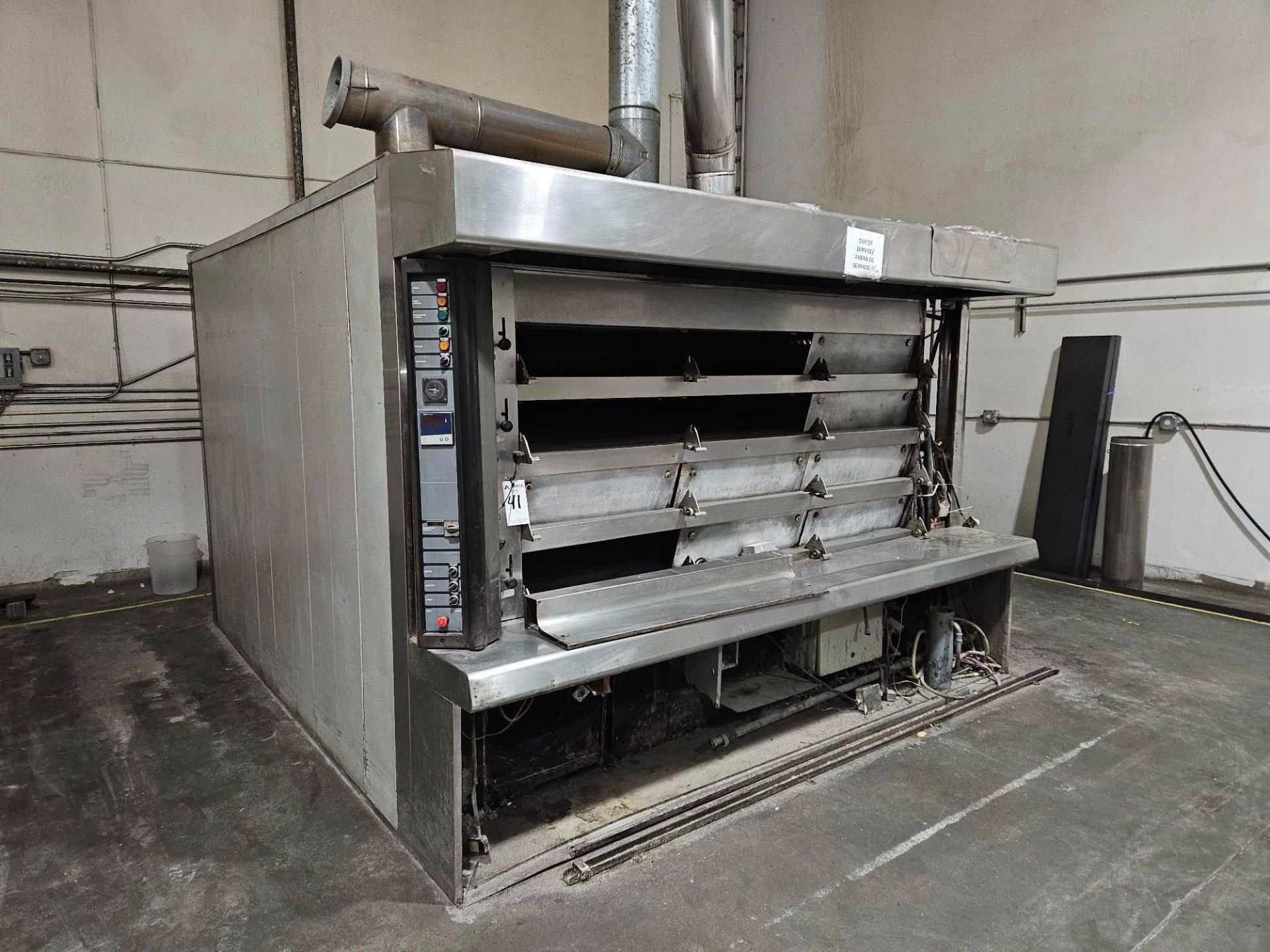 Large 12-Door Stainless Steel Oven