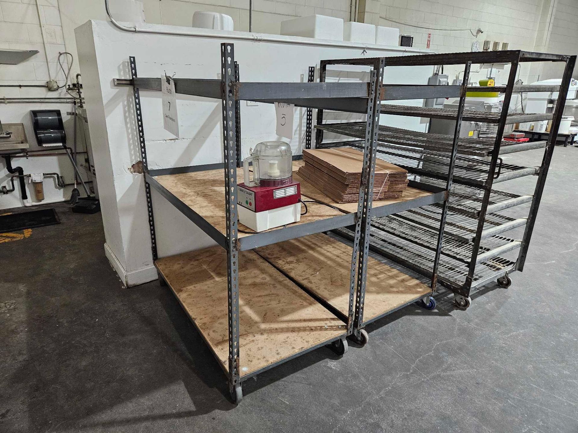 Two Shelving units