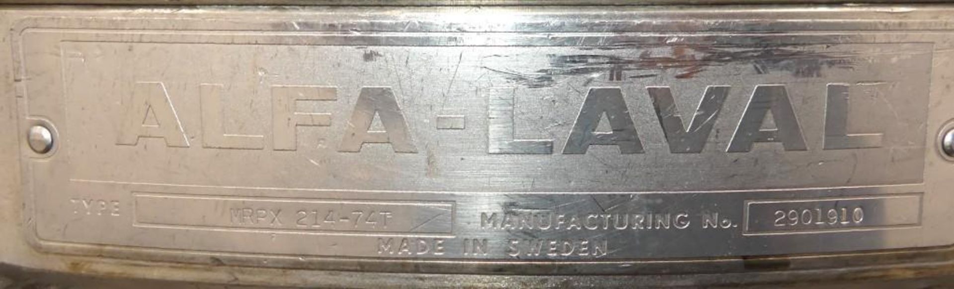 Alfa Laval MRPX-214 Stainless Steel Bowl Separator - Image 11 of 29
