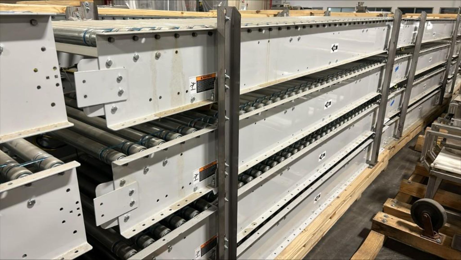 (4) Powered Roller Band Conveyors 10'L x 36" W - Image 3 of 3