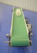 Smooth Rubber Blue Belt Conveyor 10 Foot Long x 14 Inch Wide