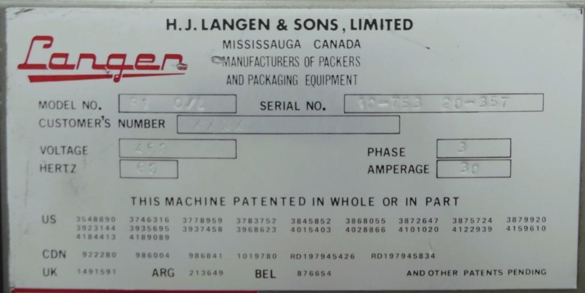 Langen B1 O/L Automatic Horizontal Glue Cartoner - Image 60 of 65