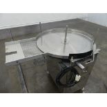 C.E. King 36" Stainless Steel Rotary Accumulation Table