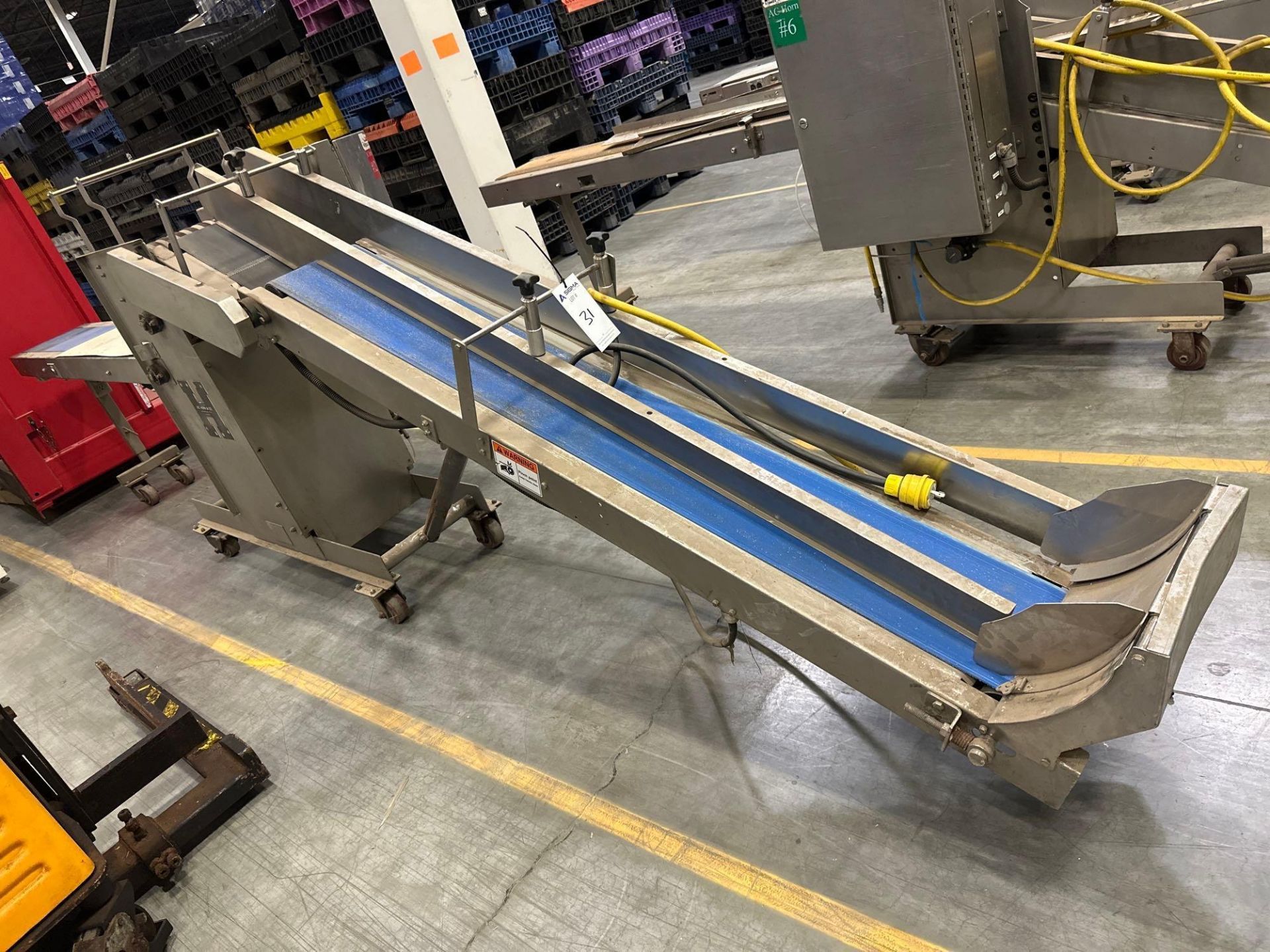 AC Horn Single Collator Stainless Steel Indexing Conveyor
