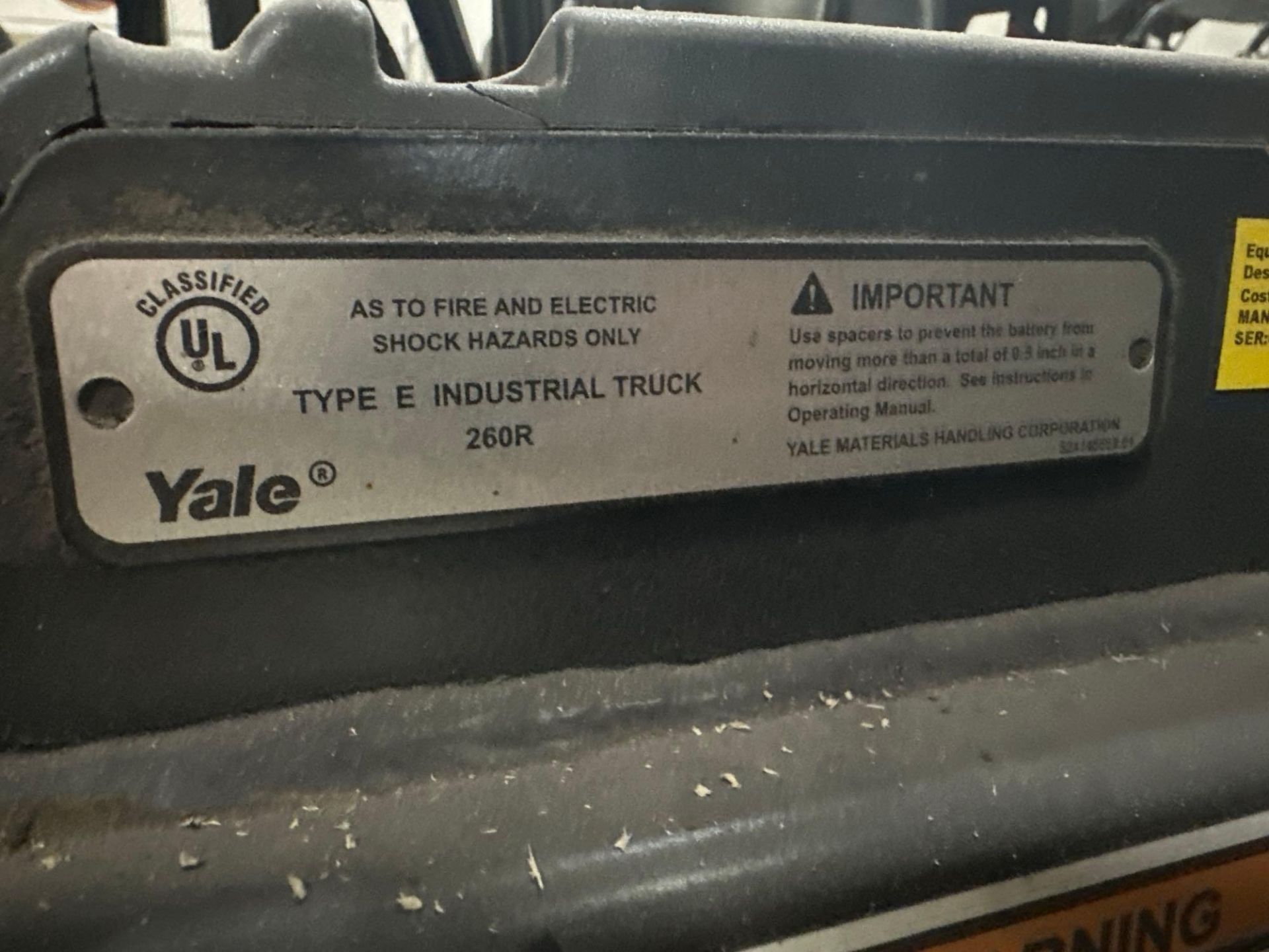 Yale ERP040VTN36TQ090 Sit-down Forklift - Image 5 of 8