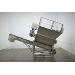 Material Transport MTC 10 11 FB Auger Conveyor with Hopper 1,600 Pounds